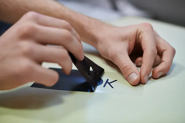 applying vinyl decal