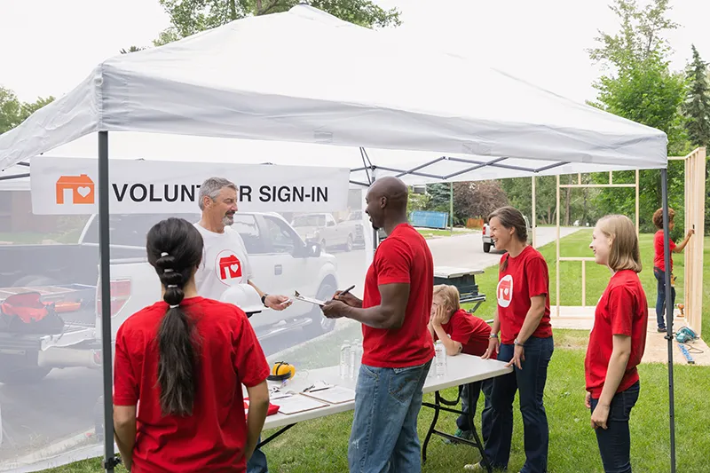 popup tent rental at event in Victoria