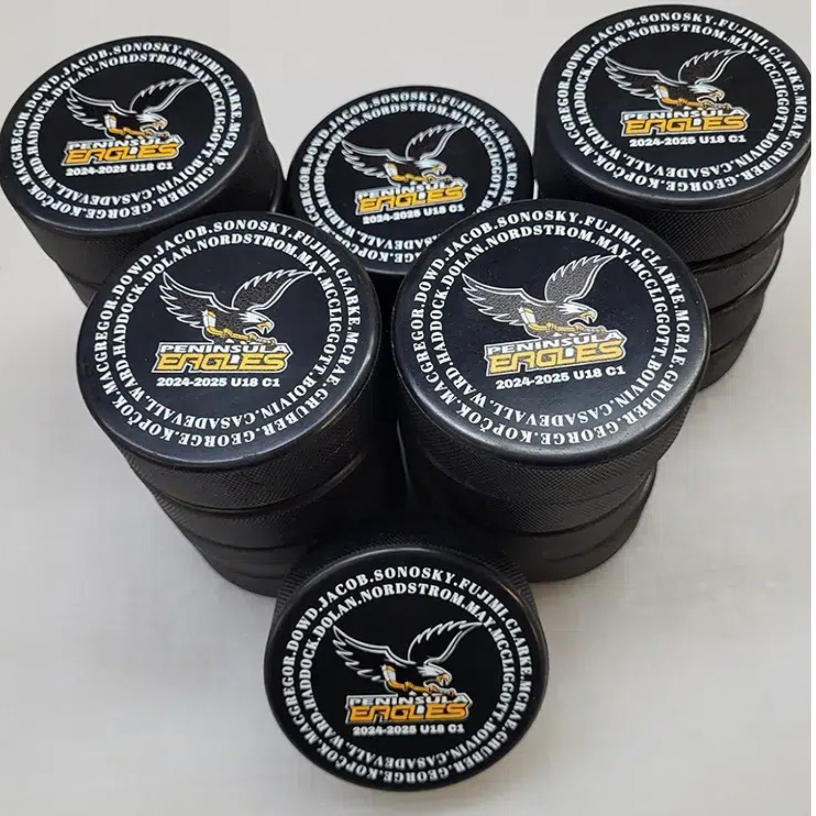Custom Hockey Pucks